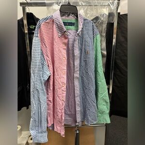 Ralph Lauren Patchwork Dress Shirt XL